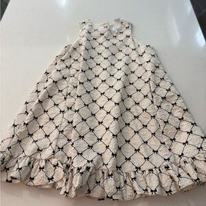 Charming White and Black Mable Dress